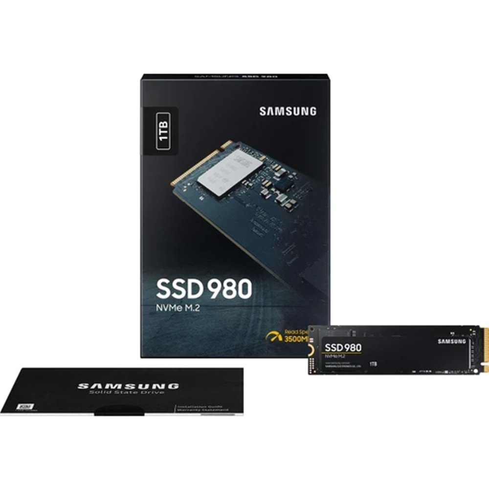 Samsung 980 SSD 1TB M.2 2280 PCIe Gen 3.0 SSD 3500/3000MB/s (MZ-V8V1T0BW)