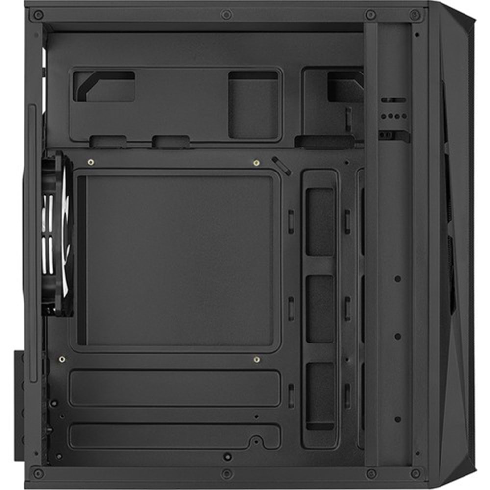 Aerocool CS 107 3X12CM FRGB Fanlı Tam Mesh Ön Panel Micro ATX Mini ITX Bilgisayar Kasası AE CS107P400