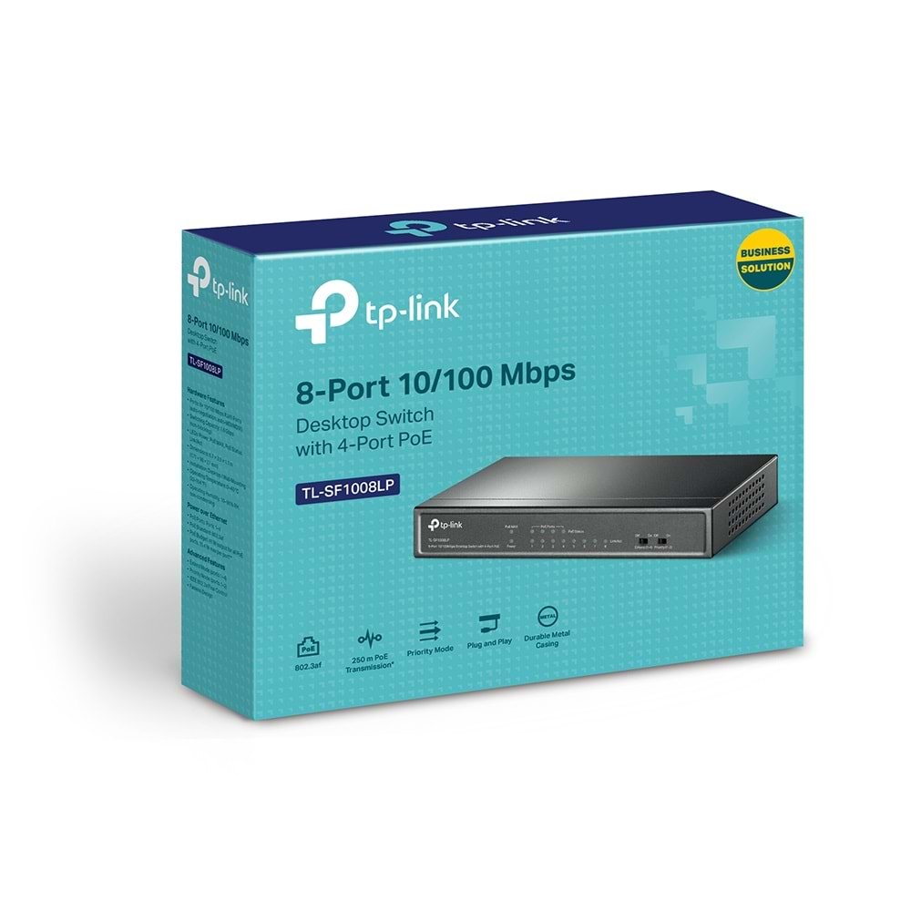TP-Link TL-SF1008LP 8-Port 10/100Mbps 4-Port PoE Switch
