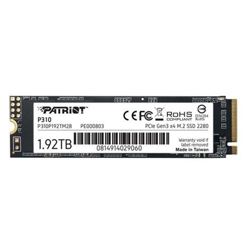 Patriot SSD 1.92TB P310 VPN100 M.2 2280 PCIE 2100/1800