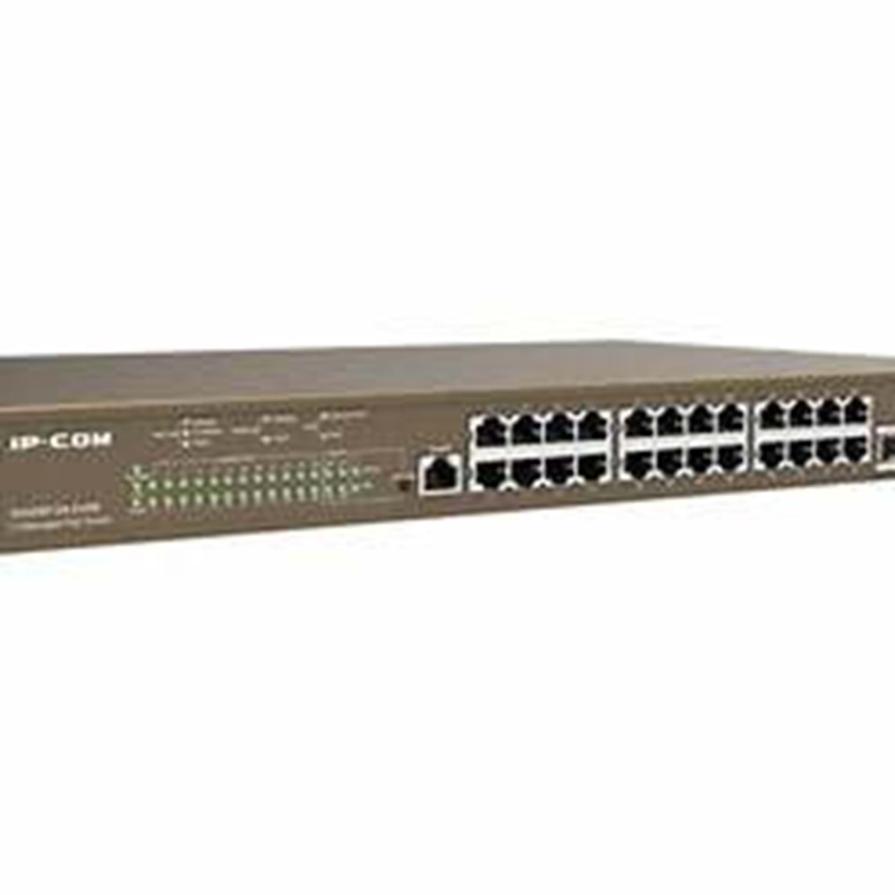 IP-COM G5328P-24-410W 24 Port Gigabit+ 4XGB SFP Uplink L3 Yönetilebilir 470W POE Rackmount Switch