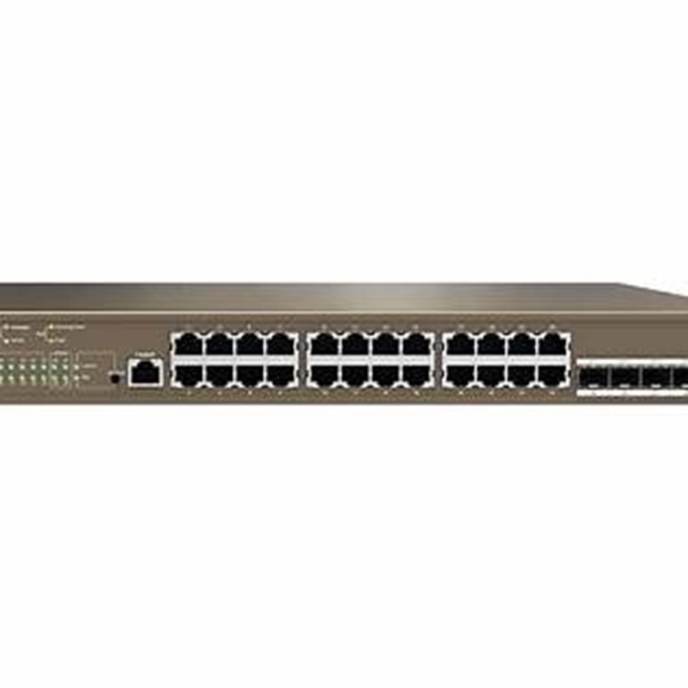 IP-COM G5328P-24-410W 24 Port Gigabit+ 4XGB SFP Uplink L3 Yönetilebilir 470W POE Rackmount Switch