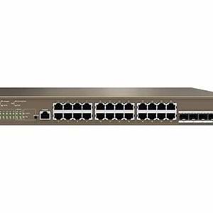 IP-COM G5328P-24-410W 24 Port Gigabit+ 4XGB SFP Uplink L3 Yönetilebilir 470W POE Rackmount Switch