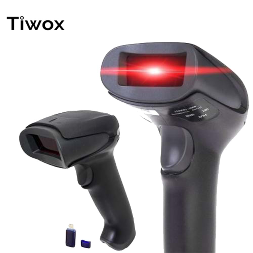Tiwox VSK-118+ 2D Karekod Kablosuz Barkod Okuyucu + MINI USB Dongle