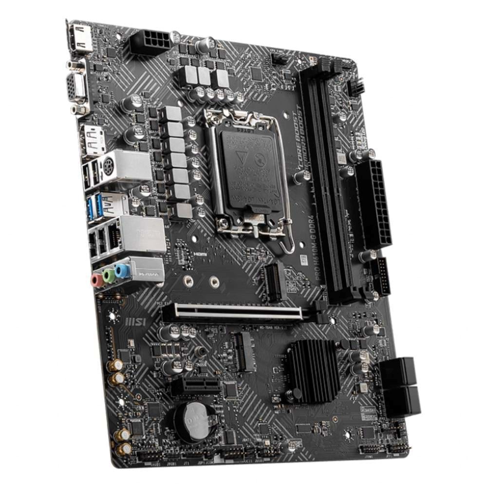 Msi PRO H610M-G DDR4 3200MHZ 1XVGA 1XHDMI 1XDP 1XM.2 USB 3.2 MatX 1700P Anakart