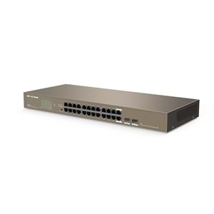 IP-COM IP-G1024F 24 Port Gigabit + 2X1GB SFP Uplink Rackmount Switch