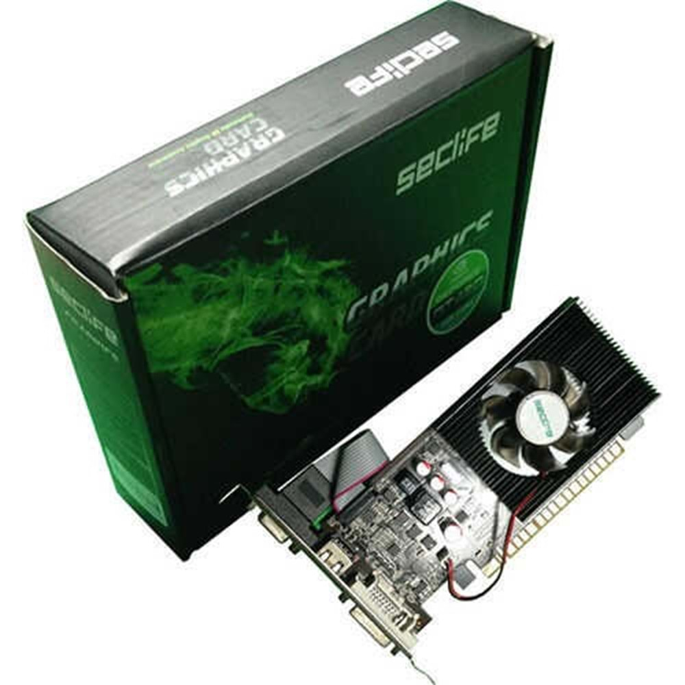 Seclife Geforce GT610 LP 2GB DDR3 64B 1XVGA 1XHDMI 1XDVI Ekran Kartı