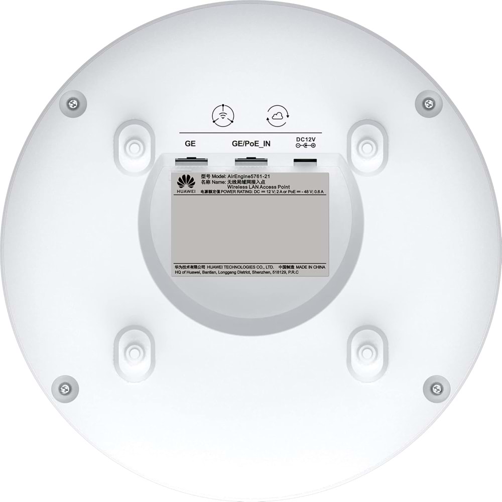 Huawei AirEngine 5762-12 AirEngine5762-12 11Ax Indoor 2+2 Dual Bands Smart Acces Point