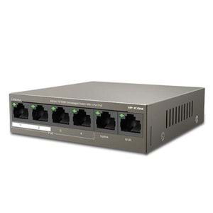 Ip-Com F1106P-4-63W 4 Port 10-100+2X10-100 UPLINK 58W POE Switch