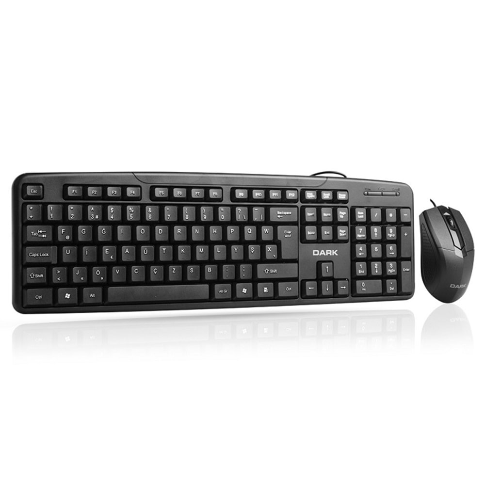 Dark DK-AC-KM1040F Türkçe F Kablolu Ofis Klavye & Mouse Set