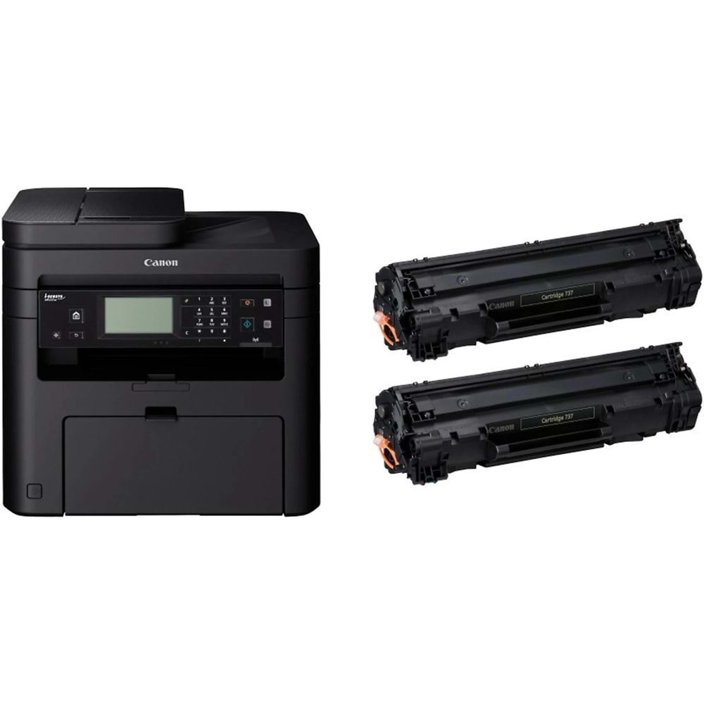 Canon i-SENSYS MF237W (2xToner) Laser Yaz,Tar,Foto,Fax,ADF,Wi-Fi,Ethernet