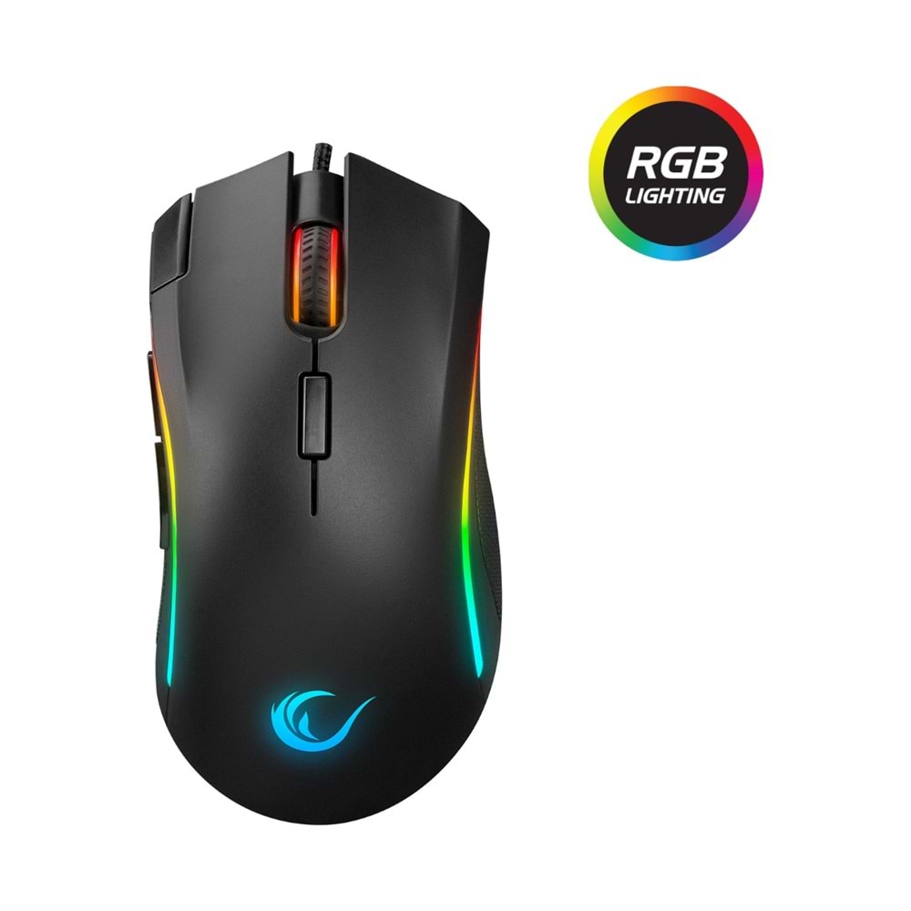 Rampage SMX-R125 Cinder Siyah RGB USB 24000 DPI Gaming Mouse