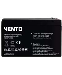 Vento VB127AS 12V 7AH Bakımsız Kuru Akü