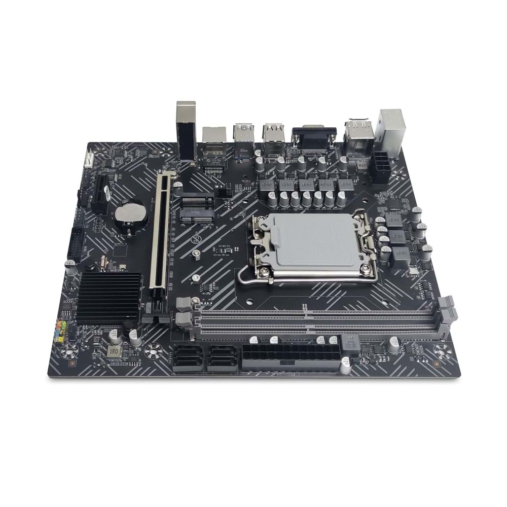 Quadro H610-QM4 DDR4 GLan HDMI DP VGA M.2 PS/2 1700P mATX Anakart