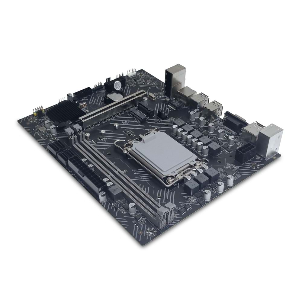 Quadro H610-QM4 DDR4 GLan HDMI DP VGA M.2 PS/2 1700P mATX Anakart