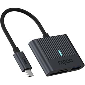 RAPOO UCR-3001 3-in-1 USB-C Kart Okuyucu