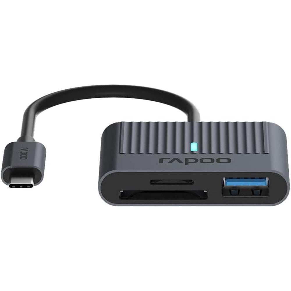 RAPOO UCR-3001 3-in-1 USB-C Kart Okuyucu