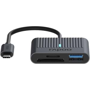 RAPOO UCR-3001 3-in-1 USB-C Kart Okuyucu