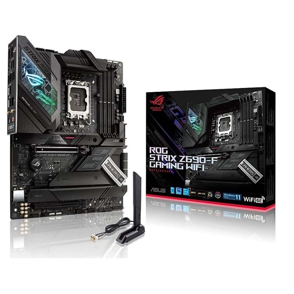 ASUS ROG STRIX Z690-F Gaming Wifi DDR5 6400MHZ 1XHDMI 1XDP 4XM.2 USB 3.2 ATX 1700P Anakartlar