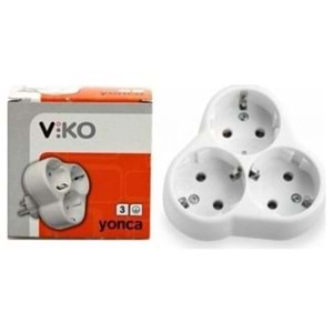 Viko 3'lü Yonca Priz