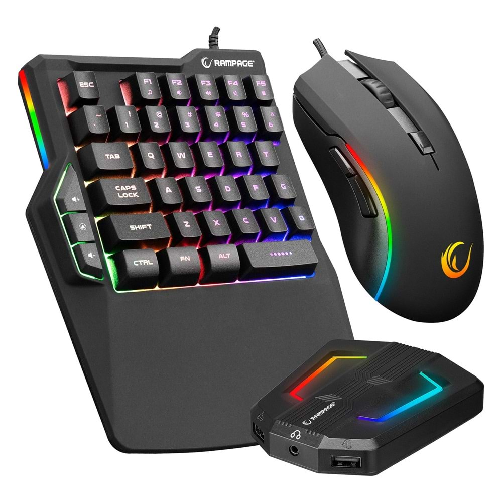 Rampage KM-R92 CHEAT-X USB Mini Klavye Mouse Switch Gaming Klavye Mouse Set