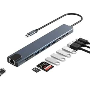 Sensei TYPE-C 10IN1 Hdmi Çok Fonksiyonlu USB 3.0 Dock Station