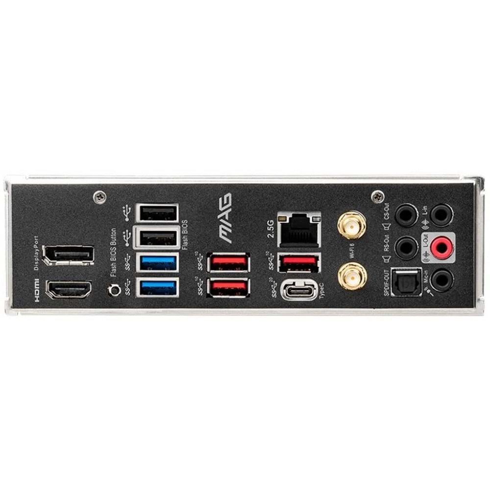 Msi Mag Z690 Tomahawk Wifi DDR5 6400MHz 1XHDMI 1XDP 4XM.2 USB 3.2 ATX 1700 Anakart (12. ve 13. Nesil işlemci uyumlu)