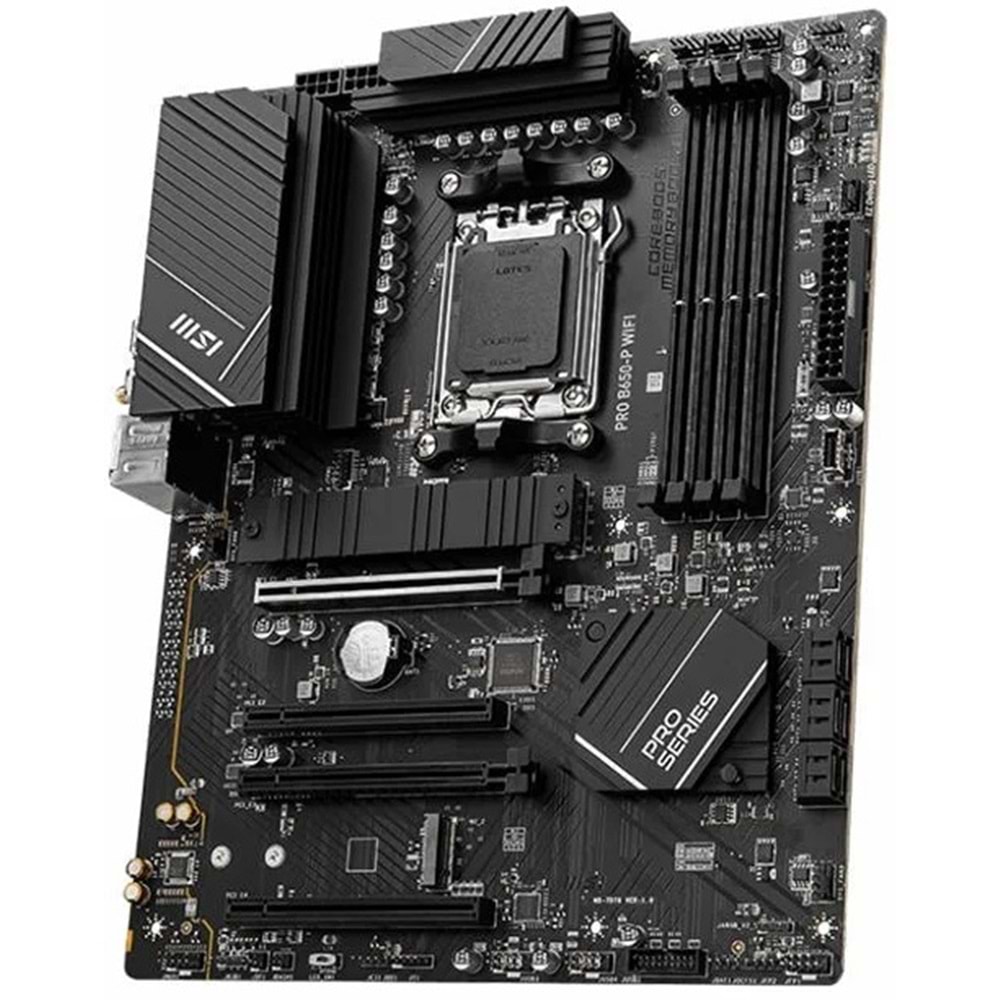 Msi Pro B650-P Wifi DDR5 6000MHz 1XHDMI 1XDP 2XM.2 USB 3.2 ATX AM5 Anakart ( AMD AM5 7000 Serili İşlemci Uyumlu)