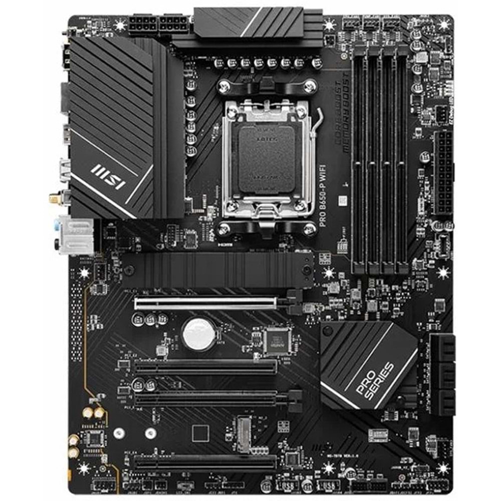 Msi Pro B650-P Wifi DDR5 6000MHz 1XHDMI 1XDP 2XM.2 USB 3.2 ATX AM5 Anakart ( AMD AM5 7000 Serili İşlemci Uyumlu)