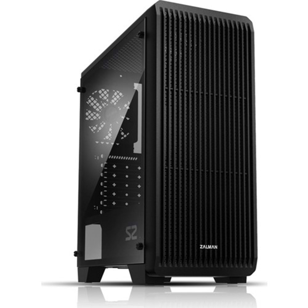 Zalman S2TG PSU YOK 1X120MM ATX Midi Tower Siyah Kasa