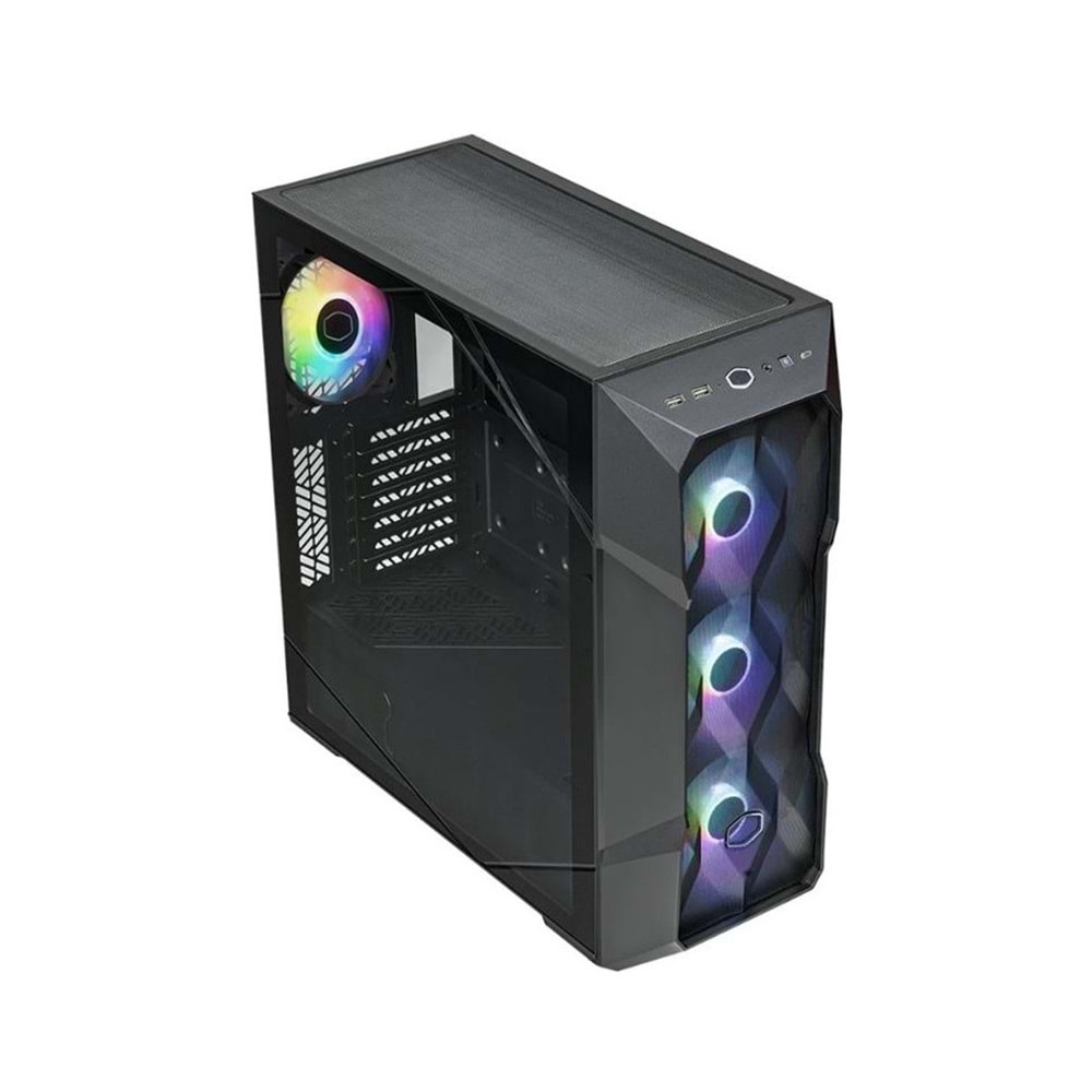 Cooler Master Masterbox TD500V2-KGNN-STU USB3.2 4X120MM ARGB Fan Psu Yok Pencereli E-ATX Siyah Kasa