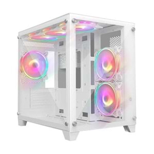 Frisby Phoenix FC-9510G 6X120MM Rgb Fan USB 3.0 Psu Yok Beyaz Gaming Kasa