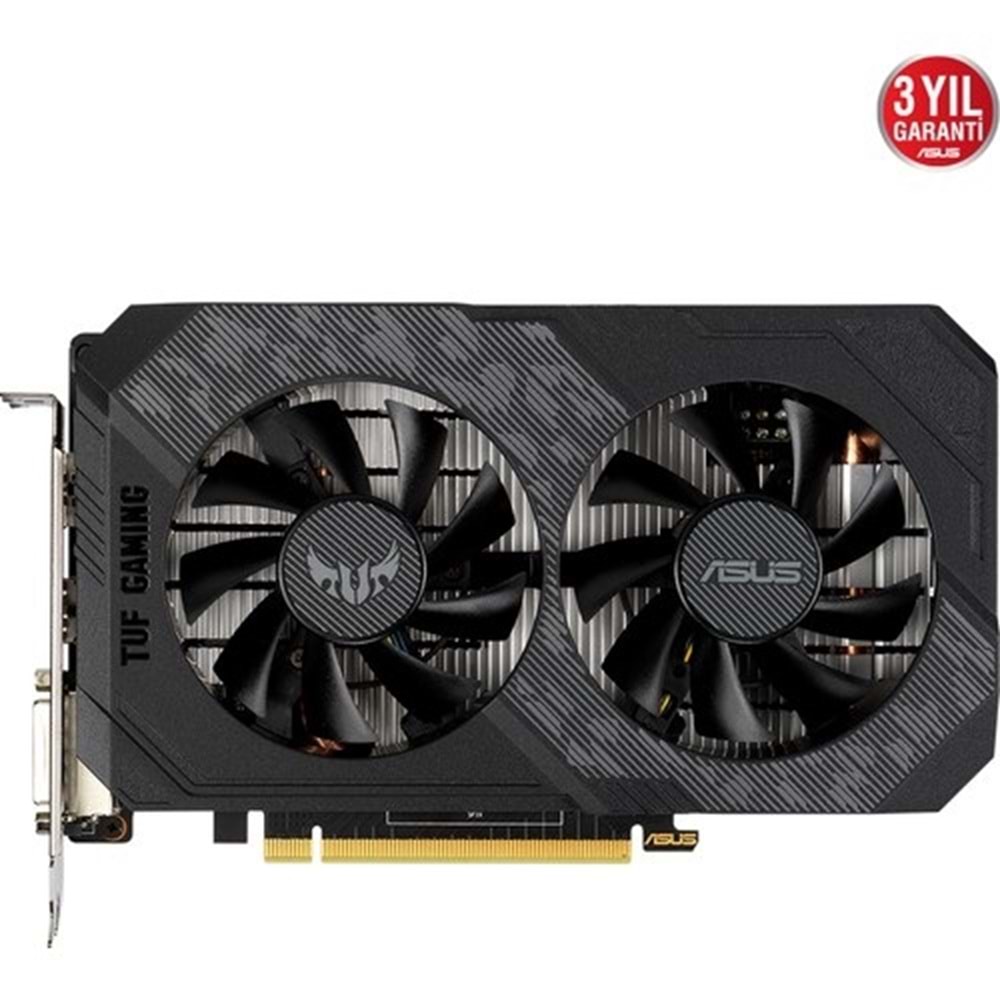 Asus TUF-GTX1650-4GD6-P-V2-GAMING 4GB 128Bit GDDR6 DP/HDMI/DVI PCI 3.0 Ekran Kartı