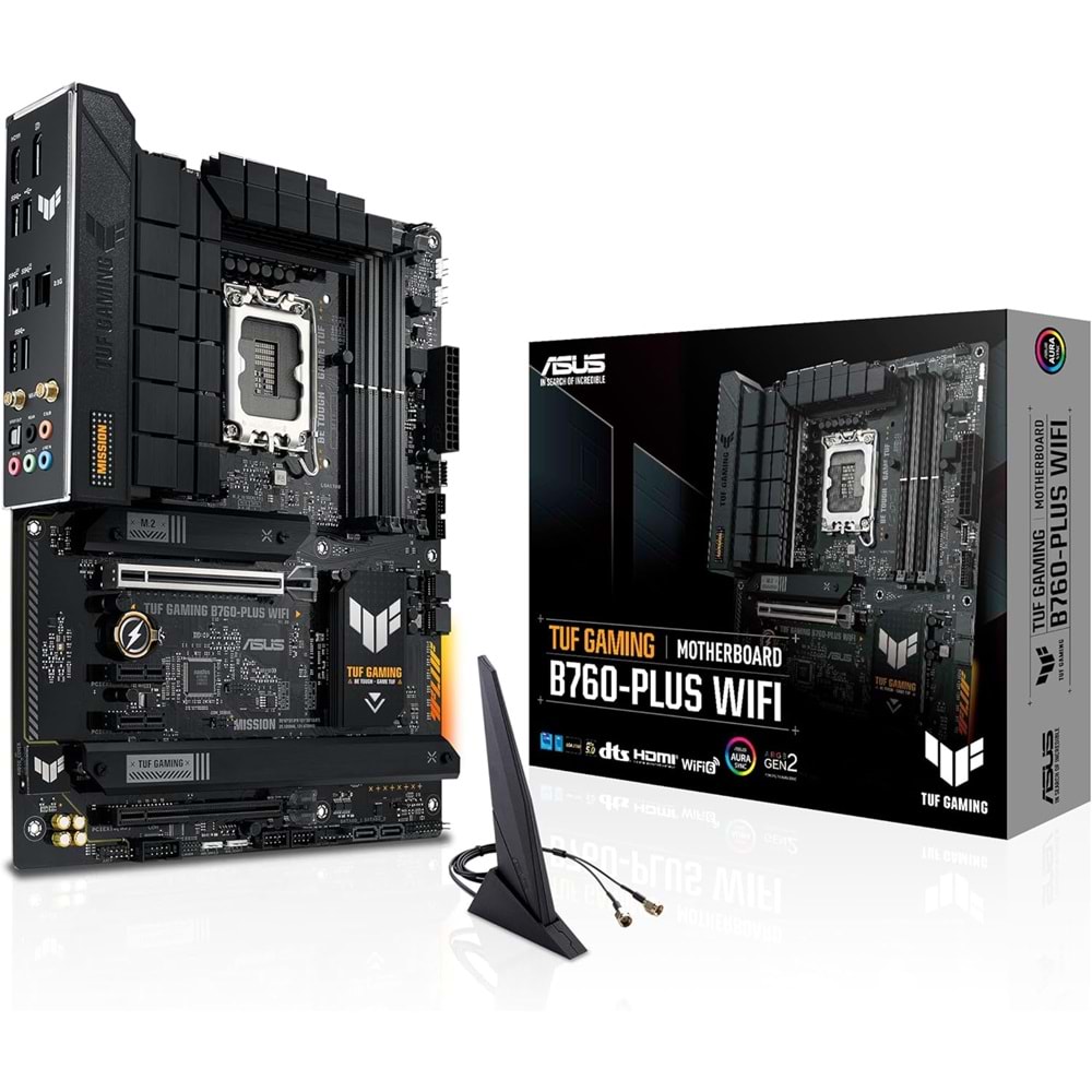 Asus Tuf Gaming B760-PLUS WIFI B760 DDR5 M.2 USB3.2 DP/HDMI PCI 5.0 1700p Anakart