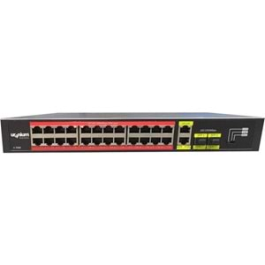 Uranium POE-G2422SFP-300W 24 Port Gigabit+2XGB RJ45/2XSFP Uplink Rackmount Poe Switch