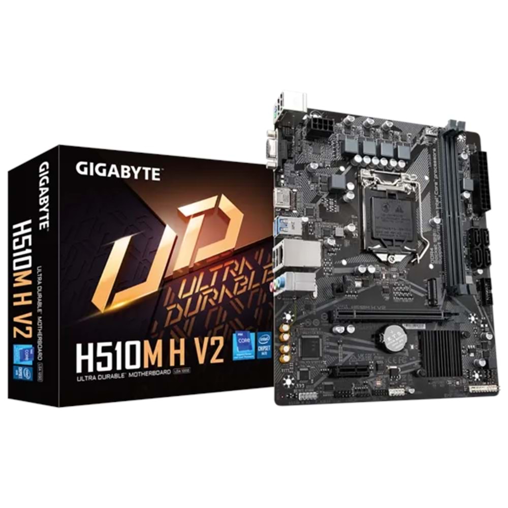 Gigabyte H510M-H-V2 H470 Lga1200 DDR4 3200Mhz VGA/HDMI Anakart