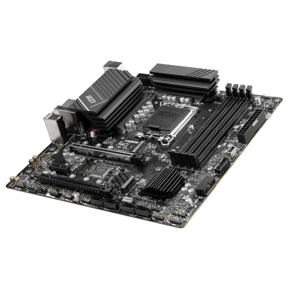 Msi Pro B760M-A Wifi Ddr5 6800Mhz 2XHDMI 2XDP 2XM.2 USB 3.2 Matx 1700P Anakart