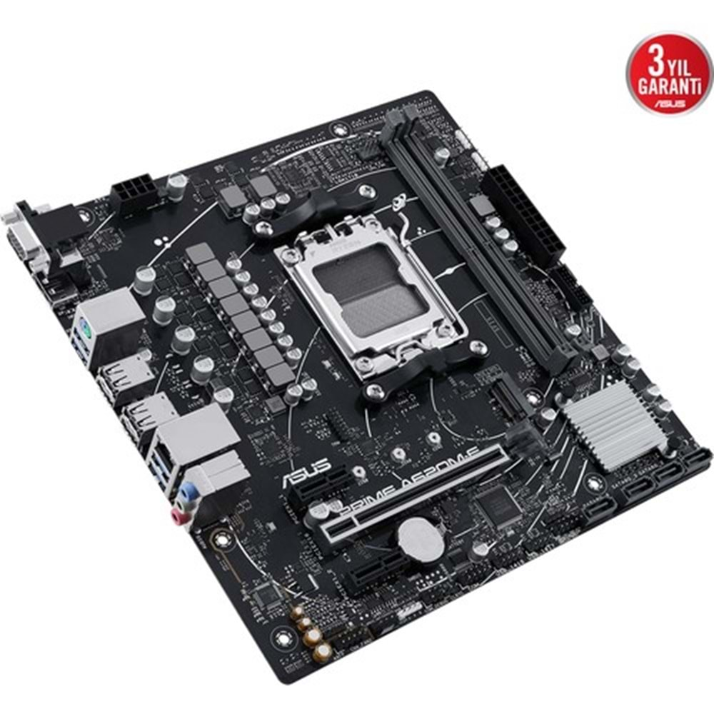 Asus Prime A620M-E DDR5 1XVGA 1XHDMI 1XDP 1XM.2 USB 3.2 Am5 Matx