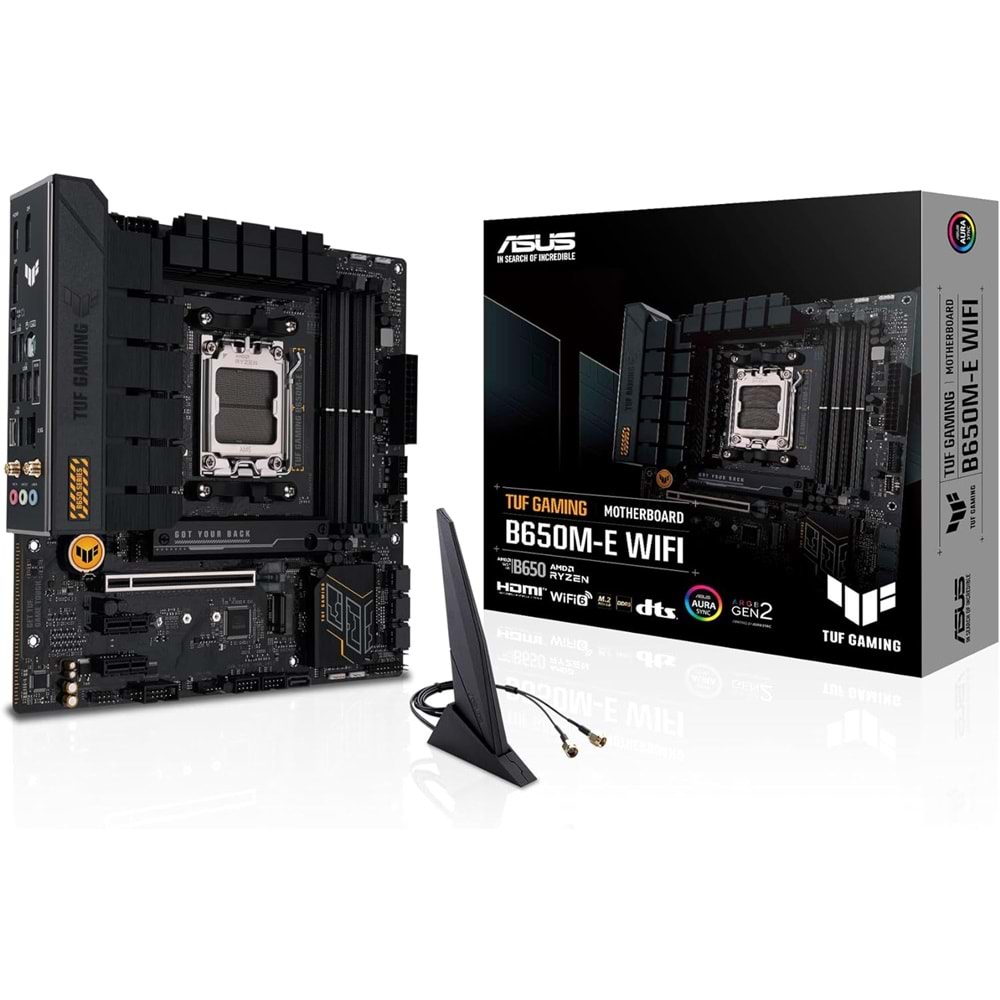 Asus Tuf Gaming B650M-E Wifi AMD B650 DDR5 USB3.2 M.2 DP/HDMI PCI 4.0 AM5 Anakart