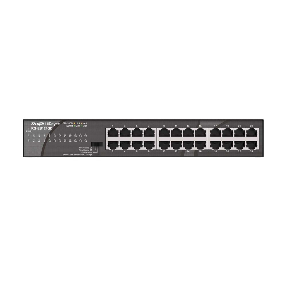 Ruijie RG-ES124GD 24 Port Gigabit Metal Kasa Switch