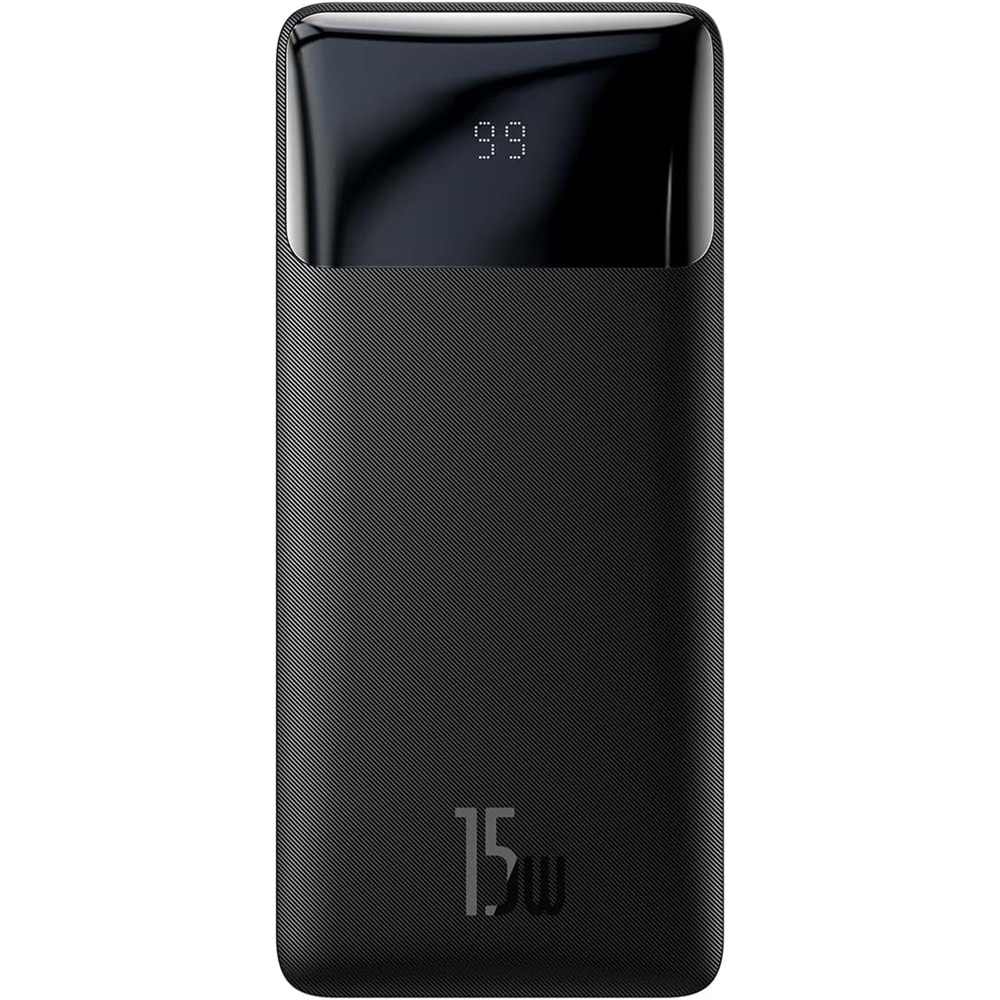 Baseus Bipow Overseas Edition PPBD050001 10.000Mah Digital Display 15W Siyah Powerbank