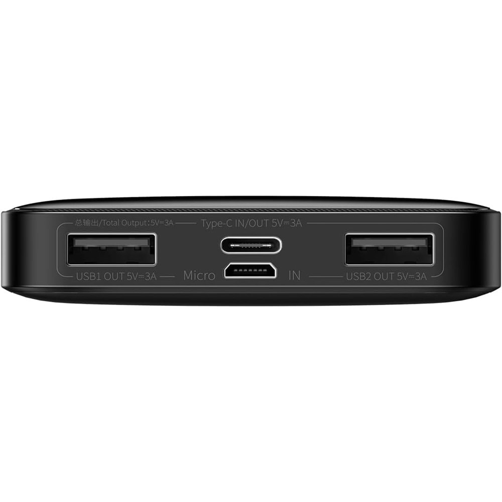 Baseus Bipow Overseas Edition PPBD050001 10.000Mah Digital Display 15W Siyah Powerbank