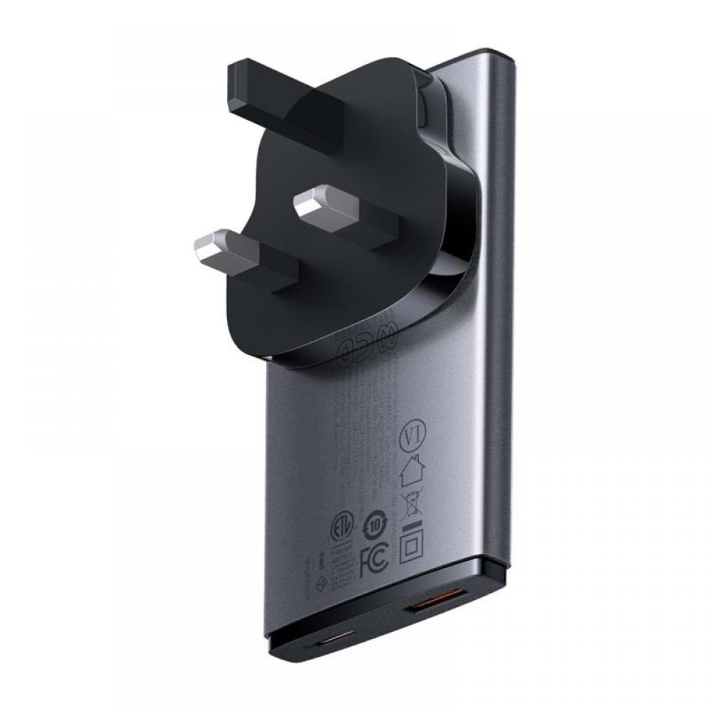 Baseus CCGP150113 GAN5 PRO Ultra Slim 65W Şarj Cihazı(Çıkış:USB X1 Type-C X1)