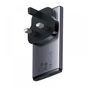 Baseus CCGP150113 GAN5 PRO Ultra Slim 65W Şarj Cihazı(Çıkış:USB X1 Type-C X1)