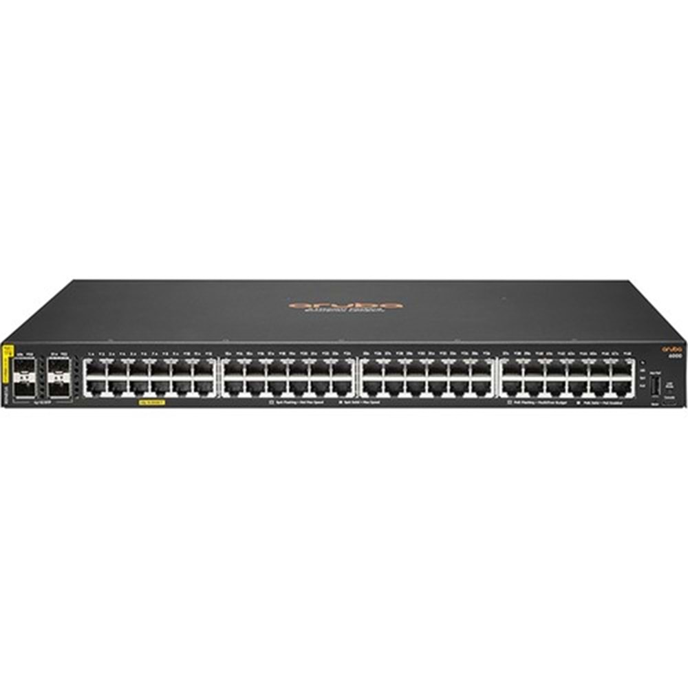 HPE R8N85A 6000-48G 48 Port Gigabit + 4X1GB SFP Yönetilebilir 370W Poe Rackmount Switch