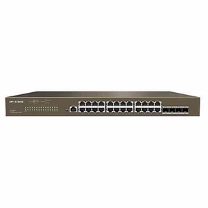 Ip-Com G5328XP-24-410W 24 Port Gigabit + 4XGB SFP Uplink L3 Yönetilebilir 470W Poe Rackmount Switch