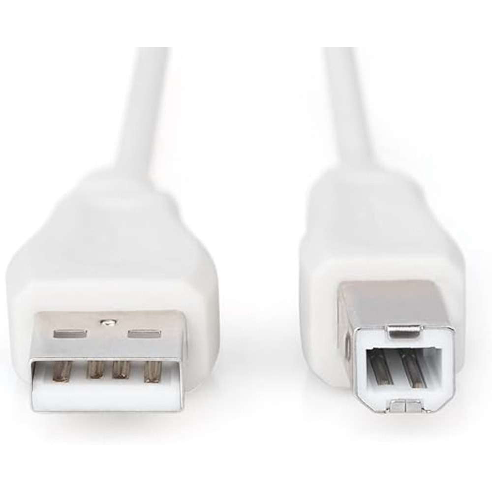 Digitus AK-300102-030-E 3 m. USB 2.0 Yazıcı Kablosu (Bej)