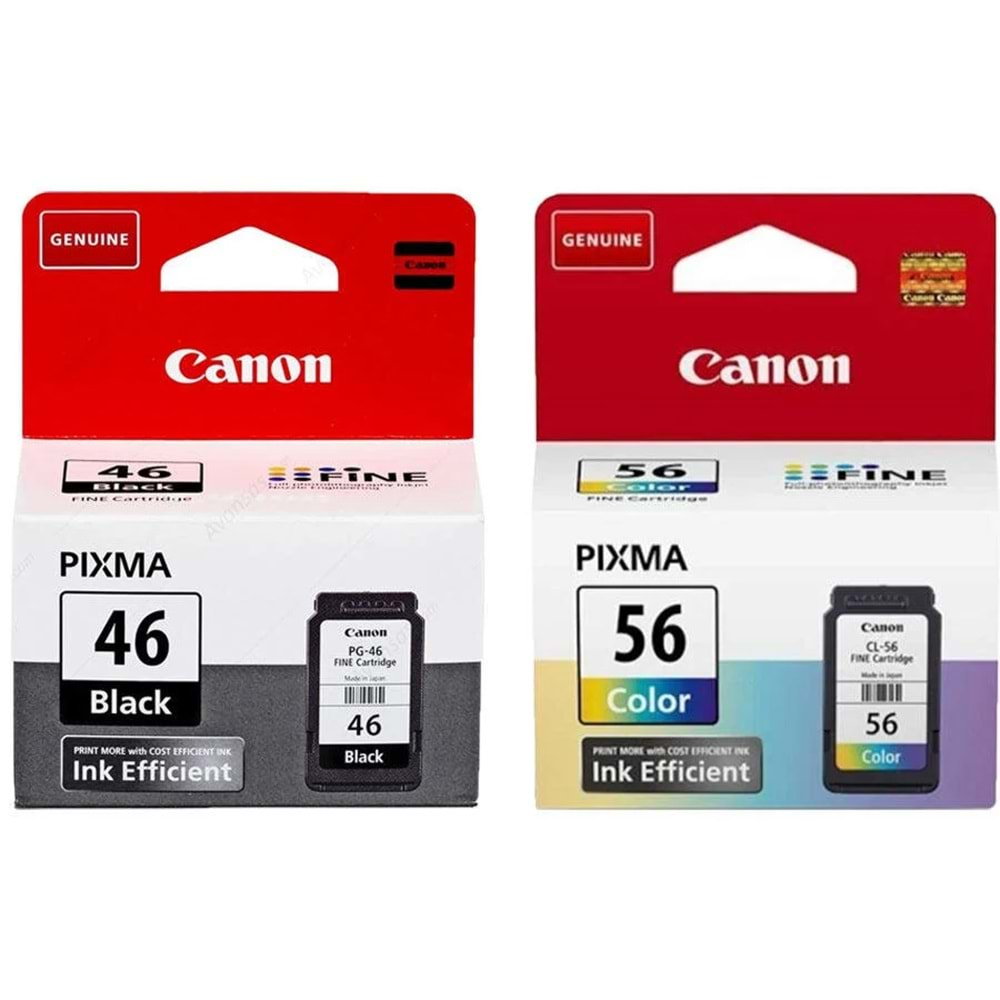 Canon PG-46-CL56 2Lİ Kartuş + 50 ADET Fotoğraf Kağıdı