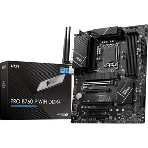 Msi PRO B760-P WIFI DDR4 5333MHZ(OC) DDR4 HDMI DP M.2 1700p Anakart