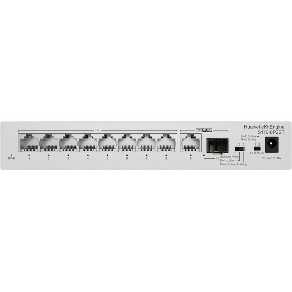 Huawei eKIT Engine S110-8P2ST 124W 10 Port 20GBIT/S Yönetilemez Switch